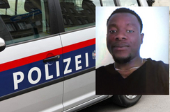 Bild vom Tatverdächtigung und Polizeiauto